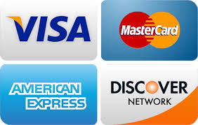 We accept all major credit cards and electronic checks
